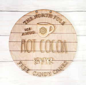 Hot Cocoa Bar sign